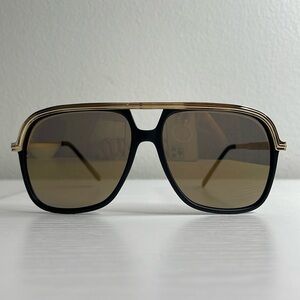 Elegant Black and Gold Sunglasses